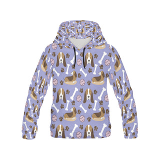 Basset Hound Pattern All Over Print Hoodie for Men - TeeAmazing
