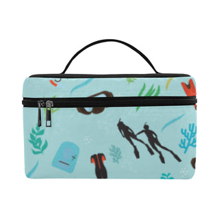 Marine Biologist Pattern Cosmetic Bag/Large - TeeAmazing
