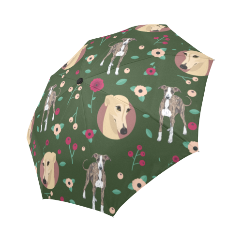 Greyhound Flower Auto-Foldable Umbrella - TeeAmazing