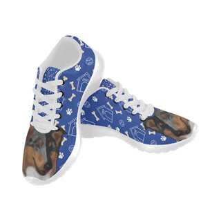 Collie Dog White Sneakers for Women - TeeAmazing