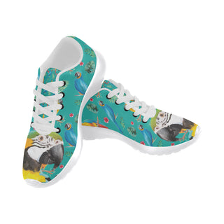 Parrot White Sneakers for Women - TeeAmazing