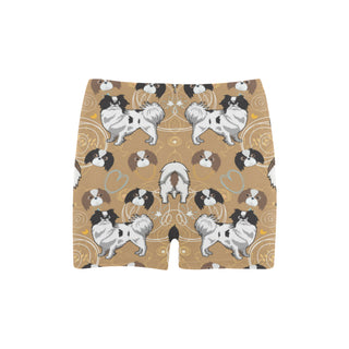 Japanese Chin Briseis Skinny Shorts (Model L04) - TeeAmazing