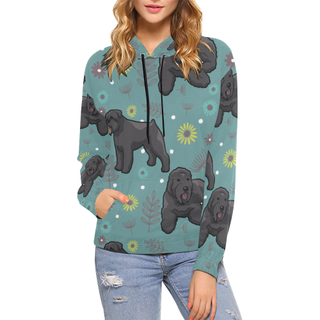 Bouviers Flower All Over Print Hoodie for Women (USA Size) (Model H13) - TeeAmazing