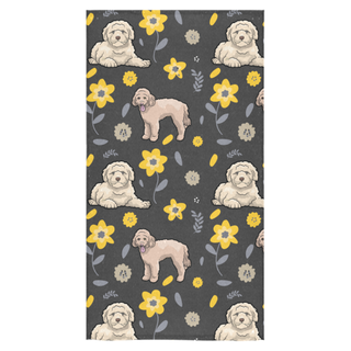 Goldendoodle Flower Bath Towel 30"x56" - TeeAmazing