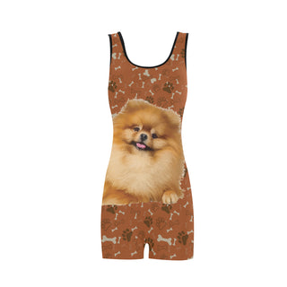 Pomeranian Dog Classic One Piece Swimwear - TeeAmazing