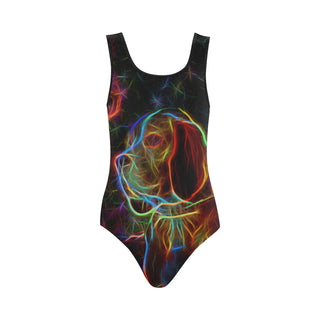 Beagle Glow Design 1 Vest One Piece Swimsuit - TeeAmazing