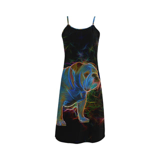 English Bulldog Glow Design 1 Alcestis Slip Dress - TeeAmazing