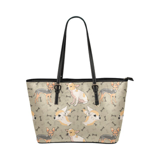 Chihuahua Leather Tote Bag/Small - TeeAmazing