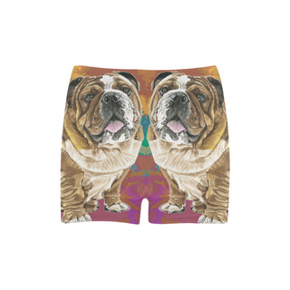 English Bulldog Water Colour No.2 Briseis Skinny Shorts - TeeAmazing
