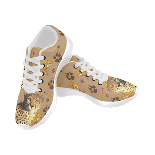 Cheetah White Sneakers for Men - TeeAmazing