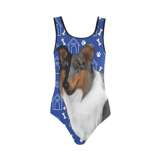 Collie Dog Vest One Piece Swimsuit - TeeAmazing