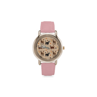 Goat Women's Rose Gold Leather Strap Watch - TeeAmazing