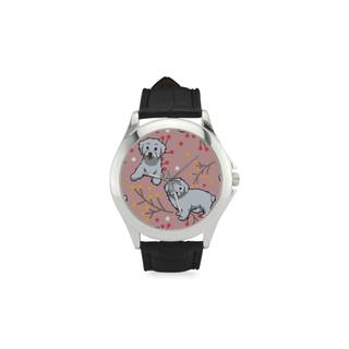 Maltipoo Flower Women's Classic Leather Strap Watch - TeeAmazing