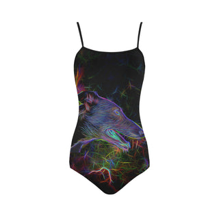 Greyhound Glow Design 2 Strap Swimsuit - TeeAmazing