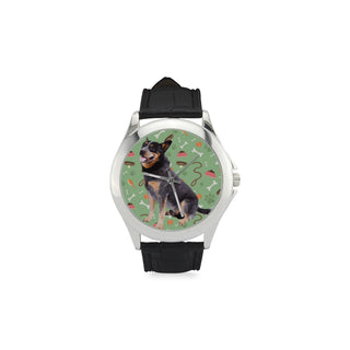 Australian Cattle Dog Women's Classic Leather Strap Watch - TeeAmazing