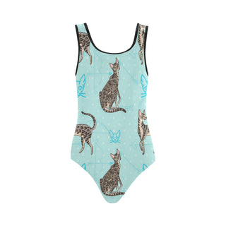 Serengeti Cat Vest One Piece Swimsuit - TeeAmazing