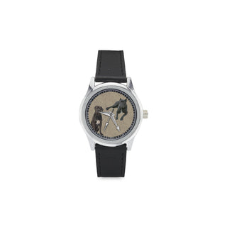 Cane Corso Lover Kid's Stainless Steel Leather Strap Watch - TeeAmazing