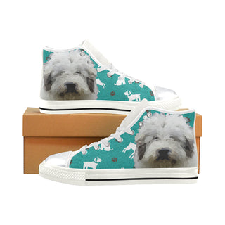 Mioritic Shepherd Dog White High Top Canvas Shoes for Kid - TeeAmazing