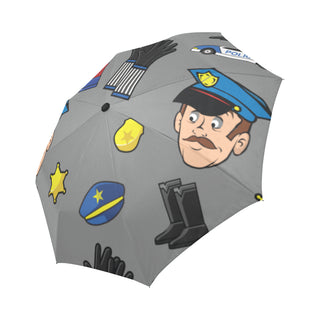 Cop Pattern Auto-Foldable Umbrella - TeeAmazing