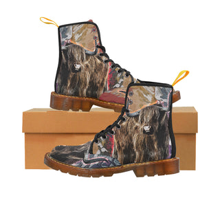 Bull Black Boots For Women - TeeAmazing