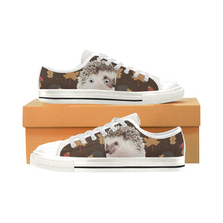 Hedgehog White Men's Classic Canvas Shoes - TeeAmazing