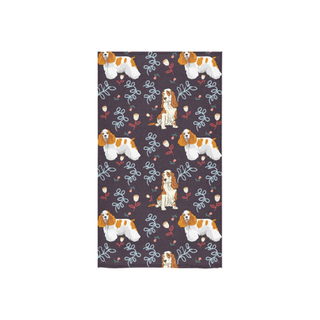 American Cocker Spaniel Flower Custom Towel 16"x28" - TeeAmazing