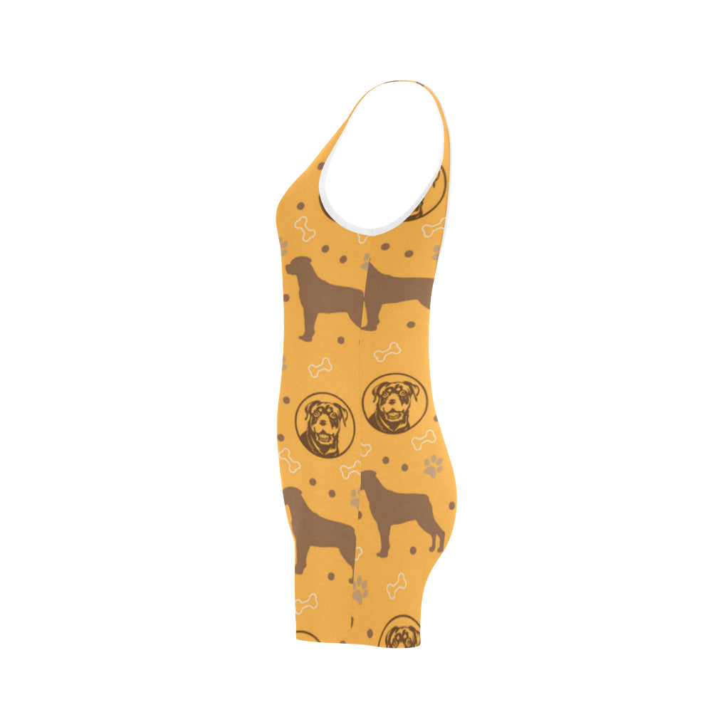 Rottweiler Pattern Classic One Piece Swimwear - TeeAmazing