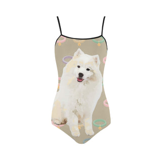 American Eskimo Dog Strap Swimsuit - TeeAmazing