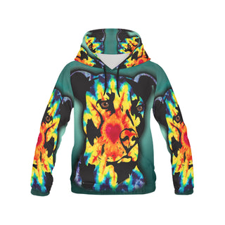 Pit Bull Pop Art No.5 Women's All Over Print Hoodie - TeeAmazing