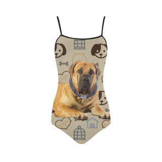 English Mastiff Dog Strap Swimsuit - TeeAmazing