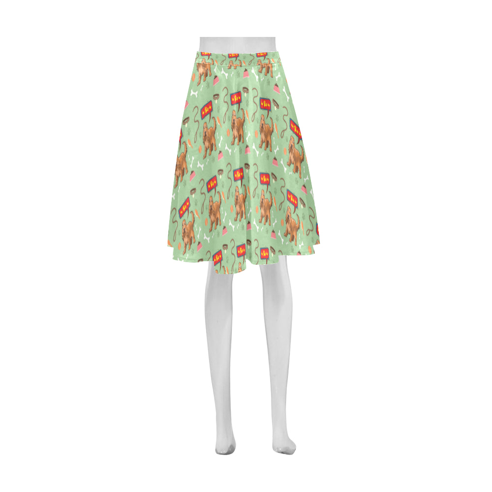 American Cocker Spaniel Pattern Athena Women's Short Skirt - TeeAmazing