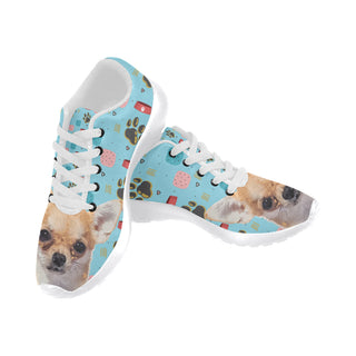Chihuahua White Sneakers Size 13-15 for Men - TeeAmazing