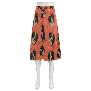 Bouviers Mnemosyne Women's Crepe Skirt (Model D16) - TeeAmazing