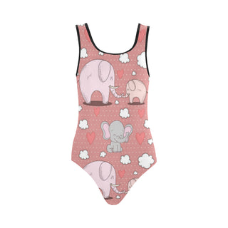 Elephant Pattern Vest One Piece Swimsuit - TeeAmazing