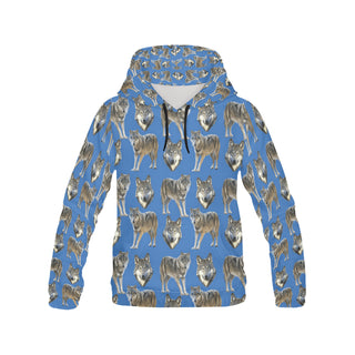 Wolf Pattern All Over Print Hoodie for Men - TeeAmazing