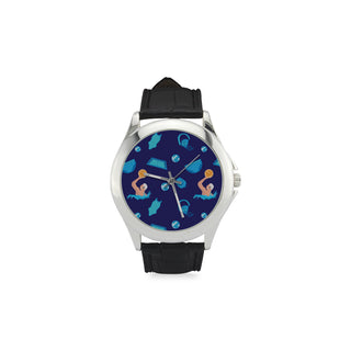 Water Polo Pattern Women's Classic Leather Strap Watch - TeeAmazing