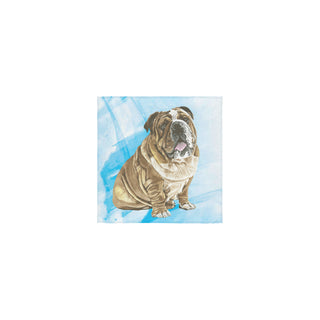 English Bulldog Water Colour No.1 Square Towel 13x13 - TeeAmazing