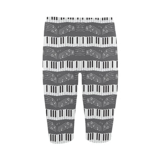 Piano Pattern Hestia Cropped Leggings - TeeAmazing