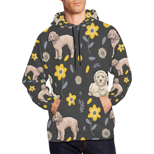 Goldendoodle Flower All Over Print Hoodie for Men (USA Size) (Model H13) - TeeAmazing