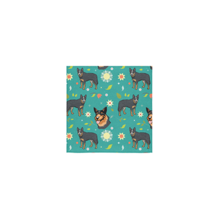Australian Cattle Dog Flower Square Towel 13“x13” - TeeAmazing