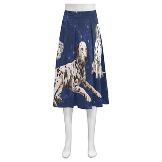 Dalmatian Lover Mnemosyne Women's Crepe Skirt (Model D16) - TeeAmazing