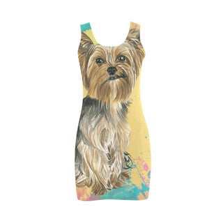 Yorkshire Terrier Water Colour No.1 Medea Vest Dress - TeeAmazing