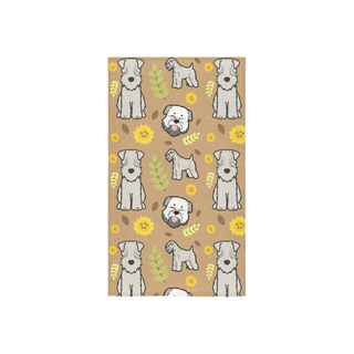 Soft Coated Wheaten Terrier Flower Custom Towel 16"x28" - TeeAmazing