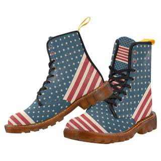 4th July V2 Black Boots For Women - TeeAmazing