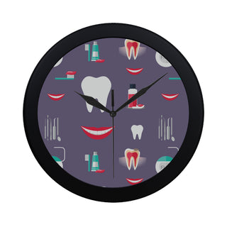 Dentist Black Circular Plastic Wall clock - TeeAmazing