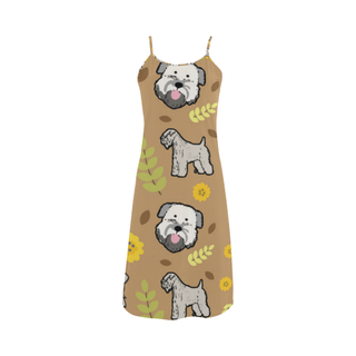 Soft Coated Wheaten Terrier Flower Alcestis Slip Dress - TeeAmazing