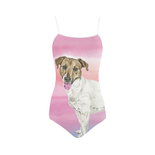 Jack Russell Terrier Water Colour No.1 Strap Swimsuit - TeeAmazing