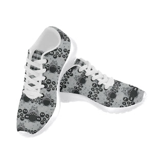 Totoro Pattern White Sneakers for Men - TeeAmazing
