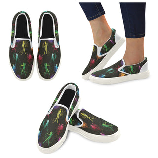 All Sailor Soldiers White Women's Slip-on Canvas Shoes - TeeAmazing