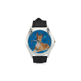 Basenji Dog Women's Classic Leather Strap Watch - TeeAmazing